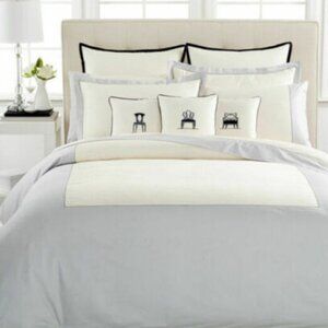 NWT $1025  Set 3pcs BARBARA RARRY Dream KING Duvet Cover Musical Chairs